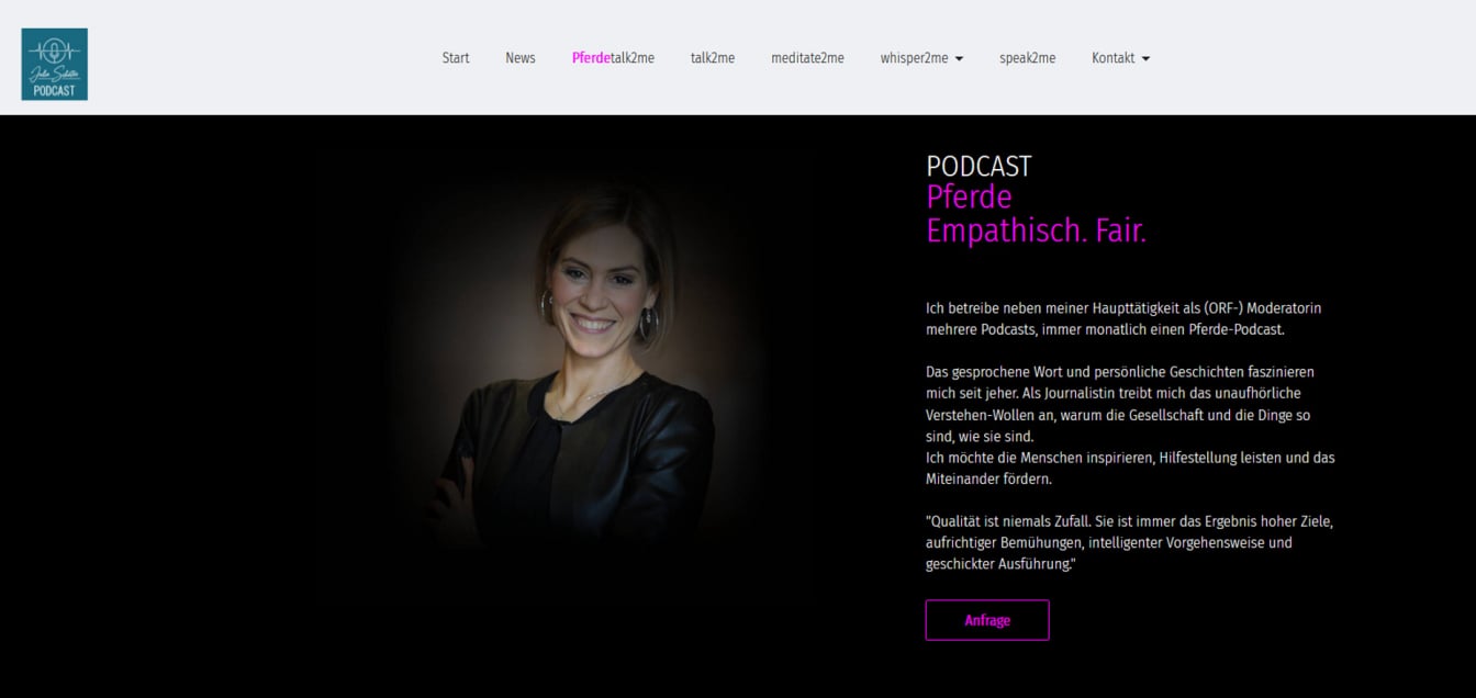 Referenz: Julia Schütze, Moderatorin, Podcasterin, Interviews